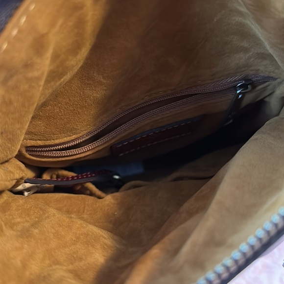 Patricia Nash Floral Green Convertible Leather Backpack Crossbody - Picture 5 of 7